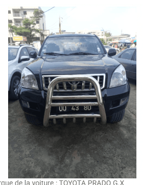 TOYOTA PRADO G.X. ANNÉE 2008