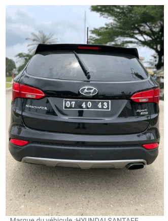 HYUNDAI SANTAFE ANNÉE 2016 - vitrine 2